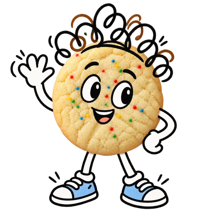 De vrolijke Maxwell’s Koekjes-mascotte